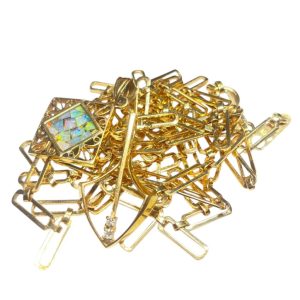ダイヤ付き 18金プラチナコンビ ネクタイピン